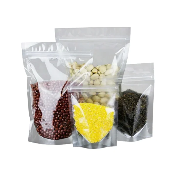 Transparent Sealable Stand-Up Zipper Pouch